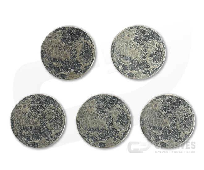 Shire Post Mint Harvest Moon Bundle - Set of 5 Brass Moon Coins - SPM-MOON-1-BR-SET