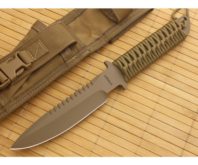 Strider MT-SS Desert Cerakote with Coyote Cord Wrap - SK-MT-SS-02