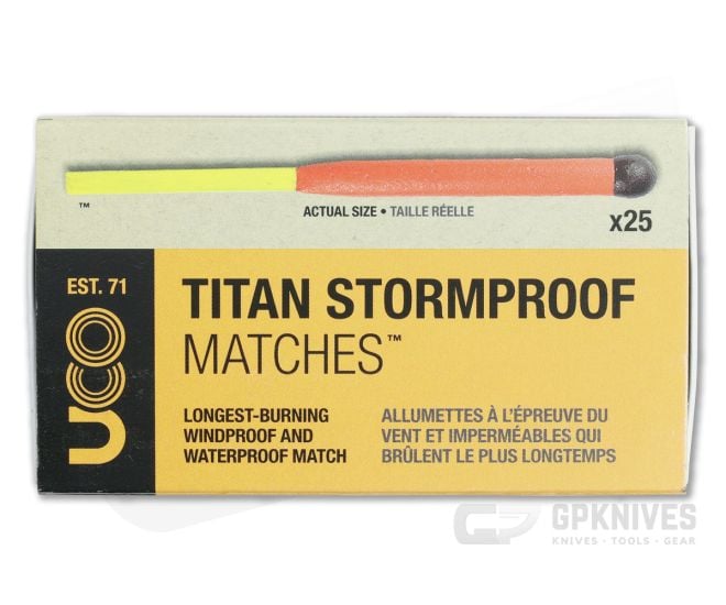 UCO Titan Stormproof Matches (25 Pack) - UCO-MT-TSM1