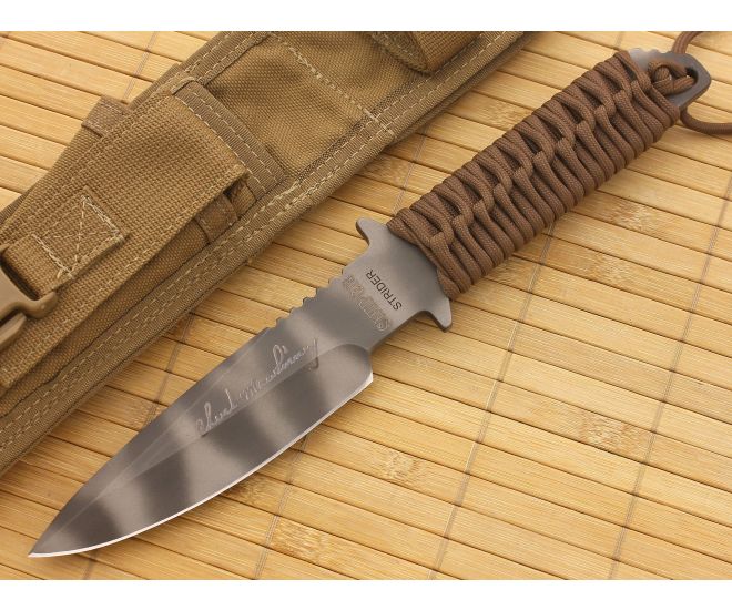Strider MT Mod 10 Sniper Earth Brown Cord Wrap Tigerstriped - SK-MTMOD10-CM-EBCWT
