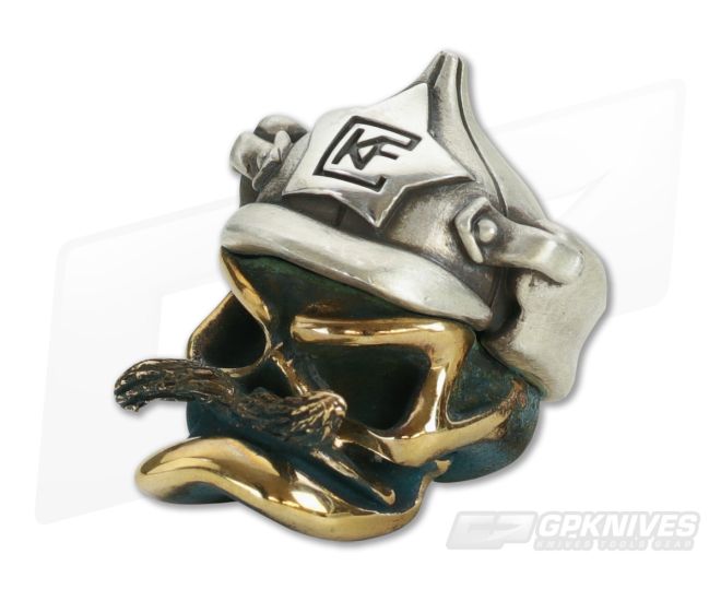 CKF Custom Knife Factory Mustache Soldier Bronze & Silver Bead - CKF-MUSTACHE-SOLDIER