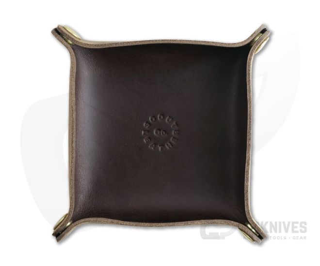 Scout Leather Co. Mini Valet Tray Brown Leather - SLC-MVT-BN
