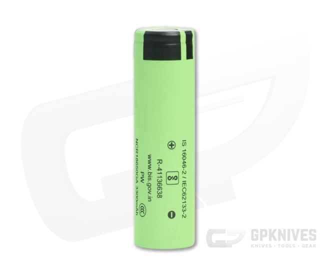 Panasonic NCR18650GA Flat Top Rechargeable 18650 3500mAh 3.6V High-Drain 10A Unprotected Lithium Ion (Li-ion) Battery - PS-NCR18650GA