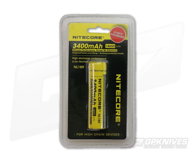 NiteCore 18650 3400mAh Rechargeable Battery - NC-NL189