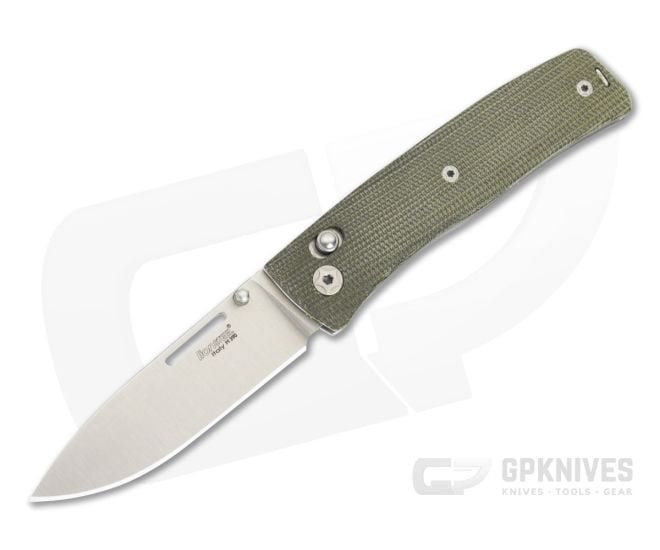 LionSteel NiNi Green Canvas M390 Crossbar Lock - LS-NN1-CVG