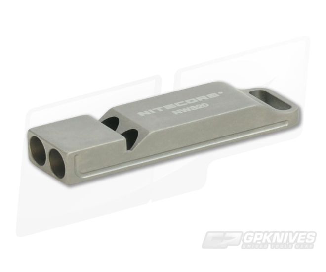 NiteCore Titanium Double Chamber Whistle - NC-NWS20