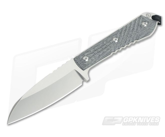Chris Reeve Nyala Insingo Fixed Blade Black Canvas Micarta - CRK-NYA-1003