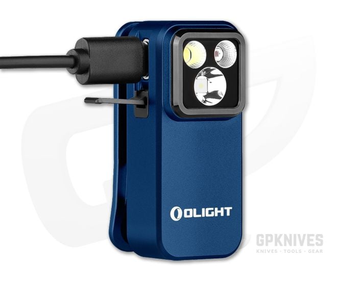Olight Oclip Pro Midnight Blue Triple Emitter Clip-On Light