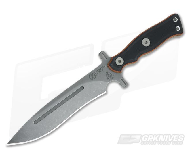 TOPS Knives Operator 7 Tactical Fixed Blade Layered G10 and Micarta - TP-OP7-01