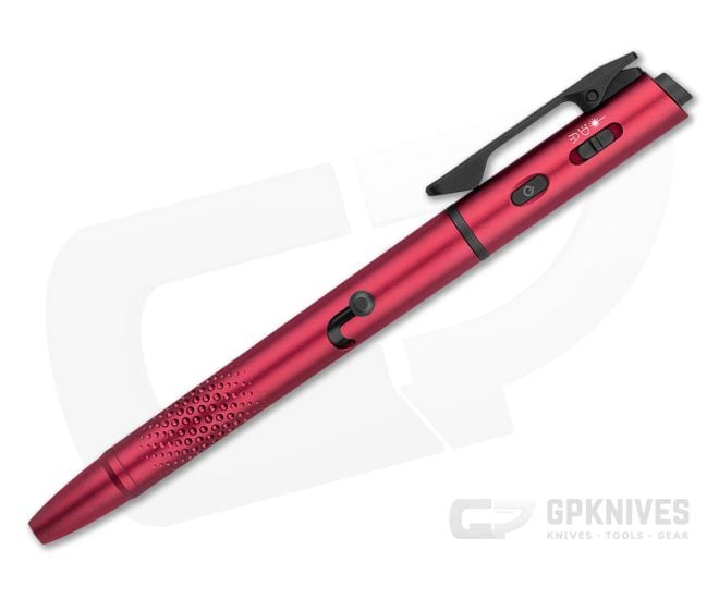 Olight O'Pen 3 Wine Red Aluminum Penlight with Laser - OL-OPEN-3-WRD
