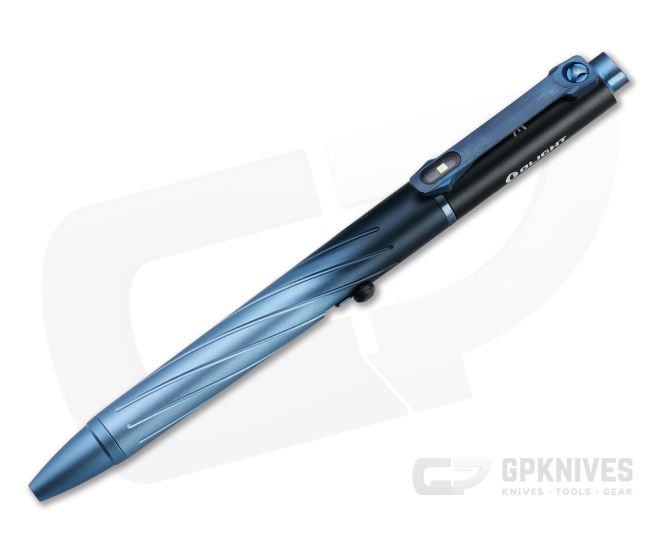 Olight OPen Pro Deep Sea Blue LTD 120 Lumen Flashlight with Green Laser EDC Bolt Action Pen - OL-O-PEN-PRO-DSB