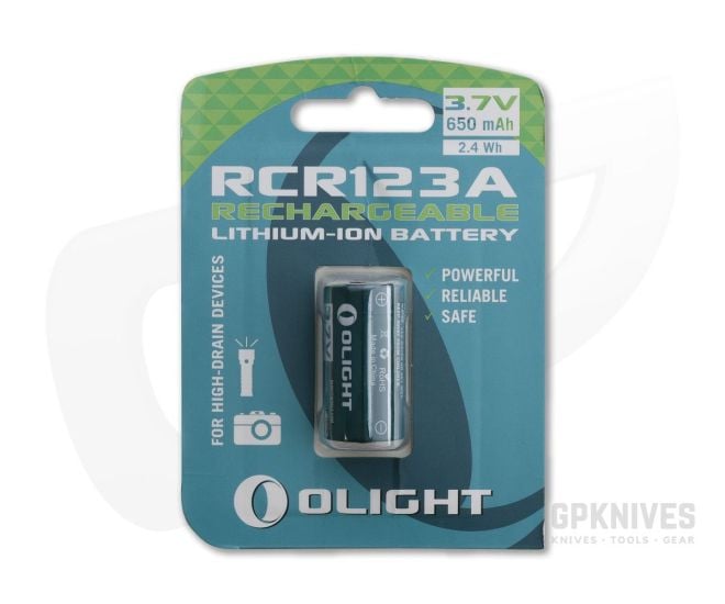Olight RCR123A Li-ion Rechargeable Battery 3.7v 650mAh - OL-ORB-163P06
