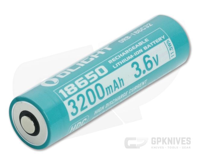 Olight 186C32 Customized 18650 3200mAh Lithium Ion (Li-ion) Battery - OL-ORB-186C32