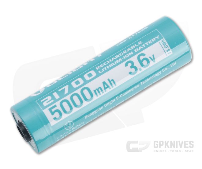 Olight 21700 5000mAh 3.6v Rechargeable Lithium Ion Battery ORB3-217C50 - OL-ORB3-217C50