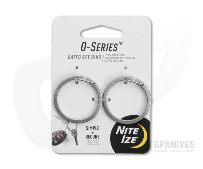 Nite Ize O-Series Stainless Steel Gated Key Ring (2 Pack) OS-11-2R6 - NI-OS-11-2R6