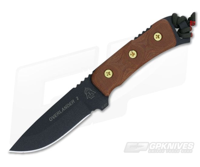 TOPS Knives Overlander 2 Tan Canvas Micarta - TP-OV78
