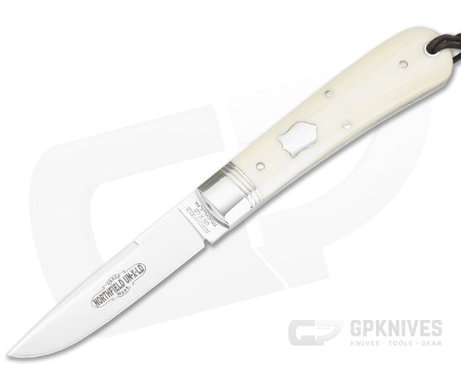 Northfield P74 Stingray Fixed Blade Ivory Linen Micarta - GEC-P74525-ILM