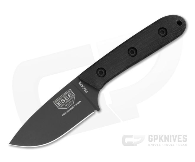 ESEE Pacaya CPM-3V Black Cerakote Micarta Fixed Blade - ESEE-PACAYA3V-B