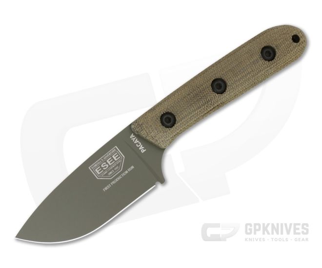 ESEE Pacaya CPM-3V OD Green Cerakote Micarta Fixed Blade - ESEE-PACAYA3V-OD