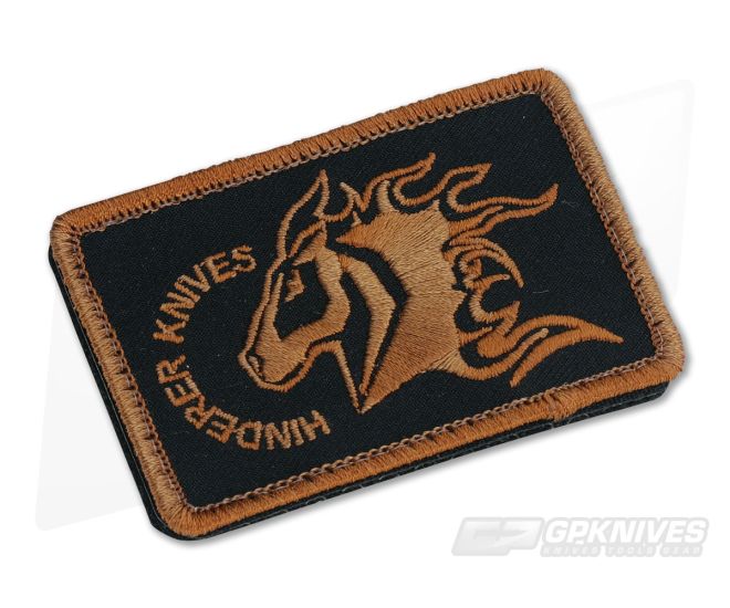 Hinderer Knives Velcro Morale Patch Black & Brown - HK-PATCH-002