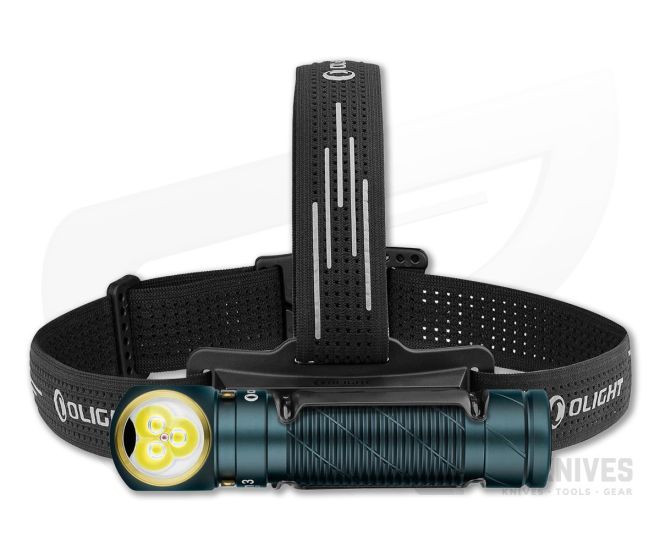 Olight Perun 3 Dream Blue (Cool White) 21700 Headlamp Right-Angle Flashlight - OL-PERUN-3-DRBL