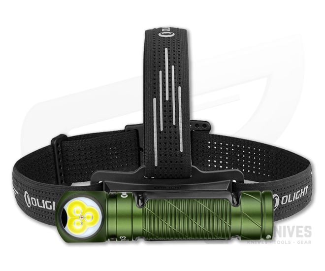 Olight Perun 3 OD Green (Cool White) 21700 Headlamp Right-Angle Flashlight - OL-PERUN-3-ODG