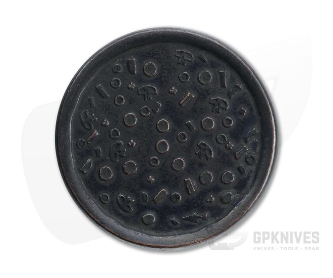 Shire Post Mint Whole Pie of Burnt Supreme Pizza Copper Worry Coin - SPM-PIZZA-CO-BLK