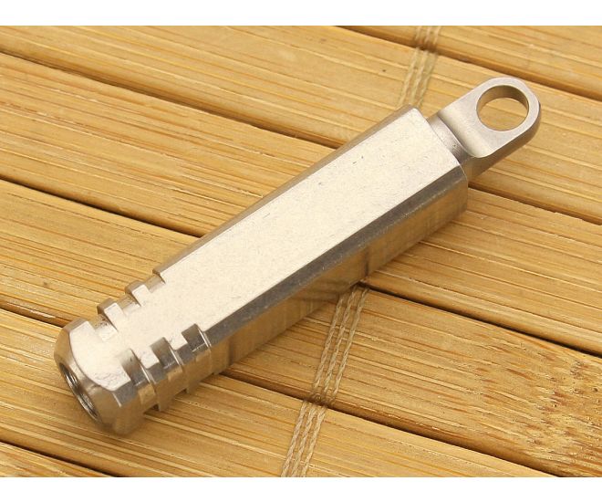 TEC Accessories Pixel Keychain Flashlight Stainless Steel PKF-001-S - TA-PKF-001-S