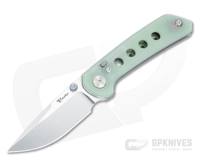 Reate PL-XT Pivot Lock Jade G10 Stonewashed Nitro-V - RK-PL-XT-JDE-SW