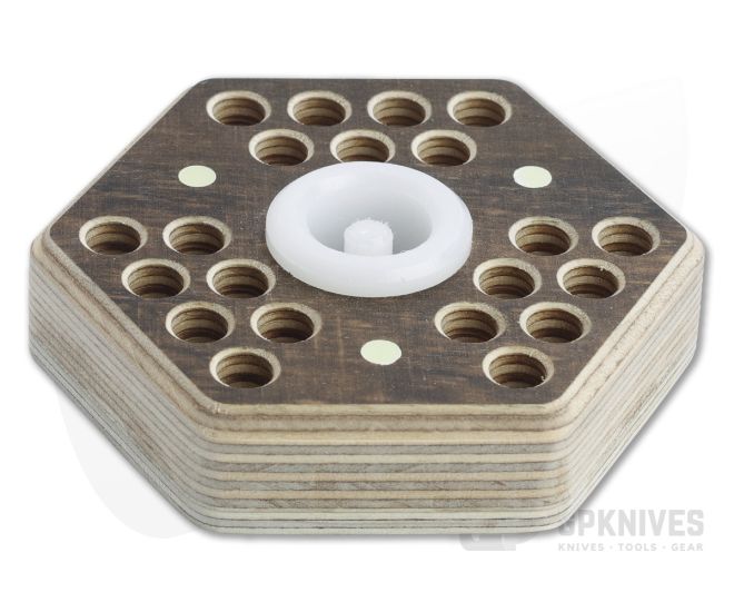 Audacious Concept Hex21 Desktop Tool Holder Brown Plywood - AC-PLY-H21-BRN