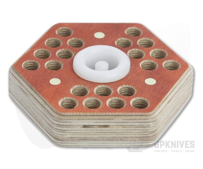 Audacious Concept Hex21 Desktop Tool Holder Orange Plywood - AC-PLY-H21-ORG