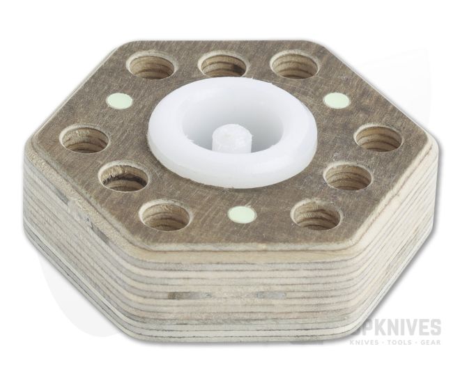 Audacious Concept Hex9 Desktop Tool Holder Brown Plywood - AC-PLY-HX9-BRN