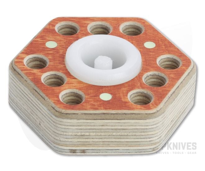 Audacious Concept Hex9 Desktop Tool Holder Orange Plywood - AC-PLY-HX9-ORG