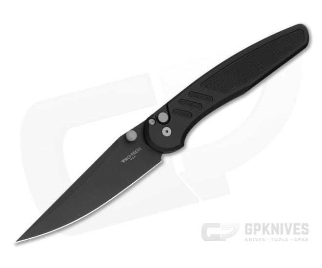 Protech Avalon Knurled Black Handle Black DLC Magnacut - PT-PN1103