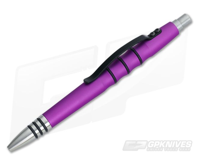 Tuff-Writer Precision Press Series Purple Ink Pen - TW-PPP-AL-PUR
