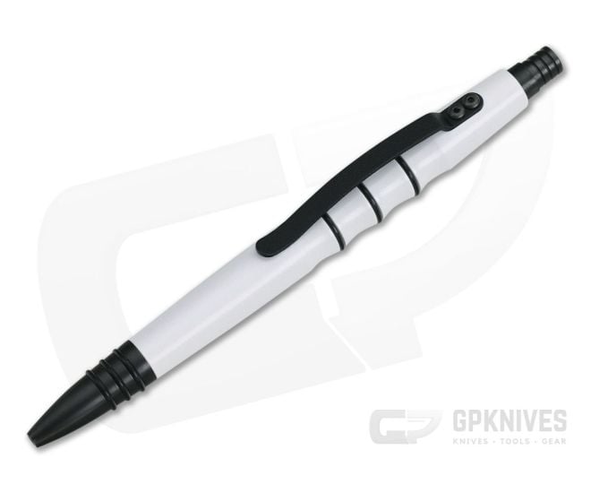Tuff-Writer Precision Press Series White Cerakote Ink Pen - TW-PPP-AL-WHITE
