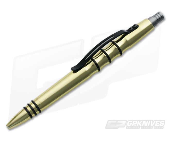 Tuff-Writer Precision Press Polished Brass Pen - TW-PPP-BR-POL