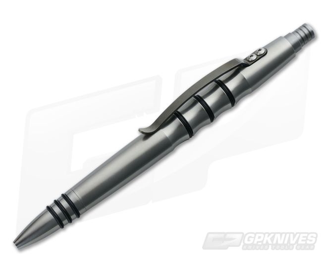 Tuff-Writer Precision Press Brushed Titanium Pen - TW-PPP-TI-BRU