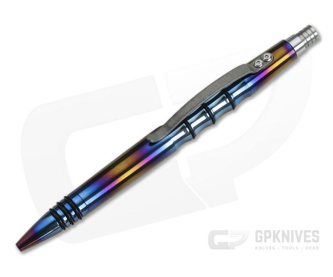 Tuff-Writer Precision Press Flamed Titanium Pen - TW-PPP-TI-FL