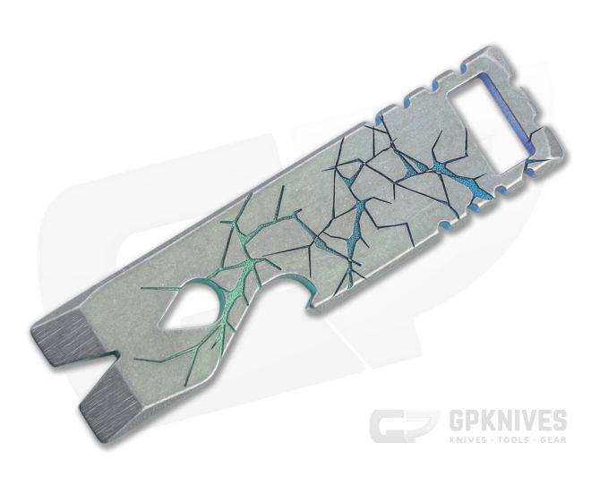 Qerim 37 V2 Worker Titanium Pry Tool San Andreas Gradient Anodized 012 - QRM-012