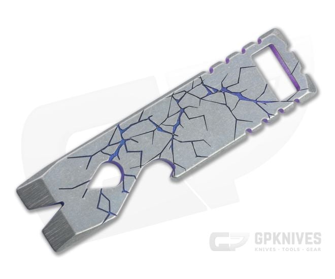 Qerim 37 V2 Worker Titanium Pry Tool San Andreas Violet Anodized 013 - QRM-013