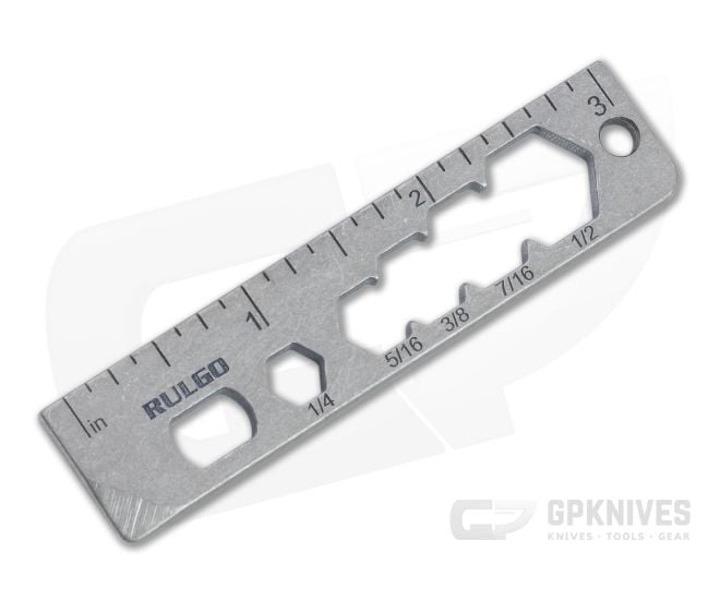 Qerim 37 Rulgo 3 Inch SAE Wallet Sized Titanium Ruler 024 - QRM-024