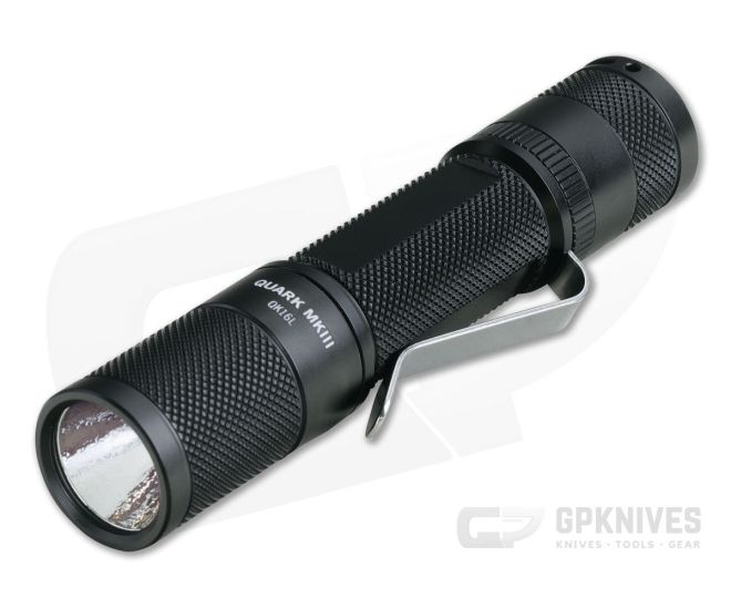 FourSevens Quark QK16L MKIII Black HAIII 16650 LED Flashlight - FS-QUARK-QK16L-MKIII