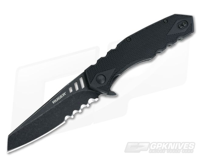 CRKT Ruger Lerch Follow-Through Compact Black Stonewash R1706K - CRKT-R1706K