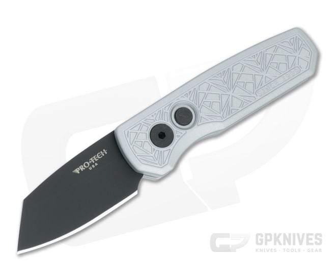 Protech Runt 5 Auto Nexus Grey Handle Black DLC Reverse Tanto - PT-R5203-GREY-NEXUS