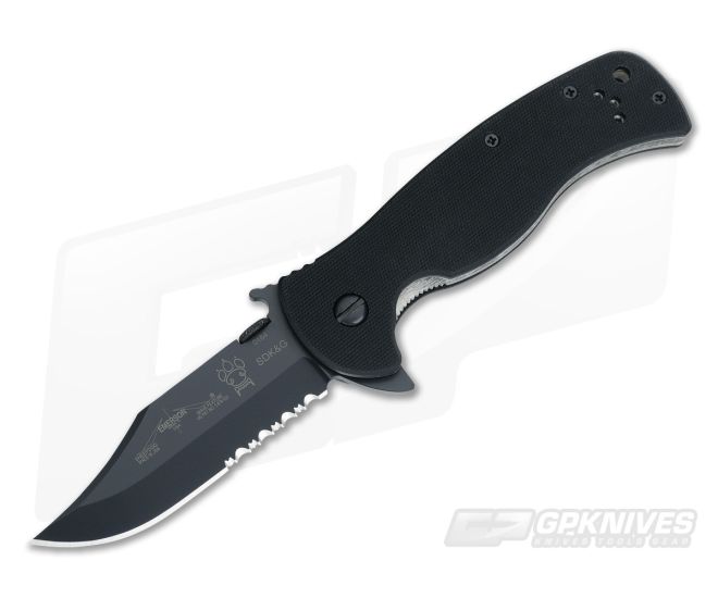 Emerson RangeMaster Sheepdog Bowie Flipper Black Serrated - EM-RANGEBOWIE-BTS-ST