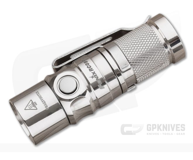 Fenix RC09 Limited Edition Rechargeable Flashlight Polished Titanium - FF-RC09HITI