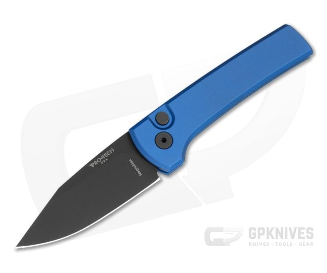 Protech Scapegoat Compact Blue Aluminum MagnaMax DLC Black Automatic Knife (3.15" Blade) RCS1103-BLUE - PT-RCS1103-BLUE