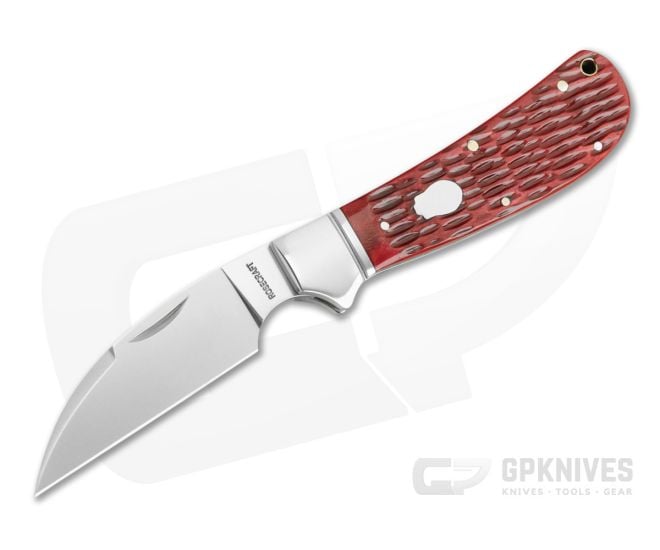 RoseCraft Clinch River Swayback Red Picked Bone 14C28N Pocket Knife (4.00" Closed) RCT005-RPJ - RCB-RCT005-RPJ