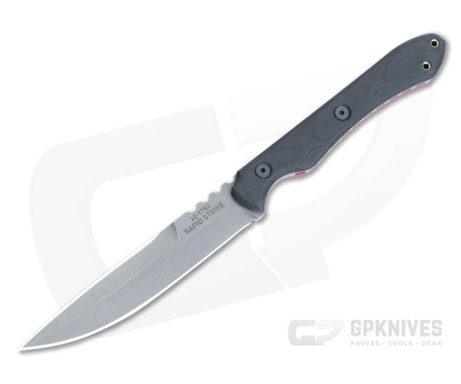 TOPS Knives Rapid Strike Double Edge 154CM Fixed Blade RDSK-01TS - TP-RDSK-01TS